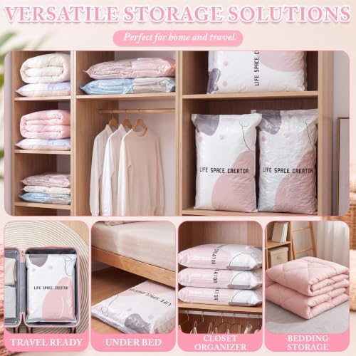 Aliceset 6 Pcs No Pump Vacuum Storage Bags Large Press Compression Bags Cube Compression Space Organizer Bag for Jumbo Clothes Bedding Comforters(31.5 x 39.37 x 12.6 Inch) - Image 7