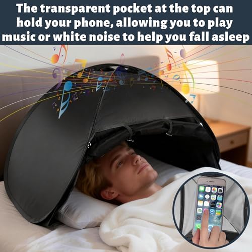 Blackout Bed Tent for Adults - Light-Blocking Privacy Shade for Sleep - Image 7