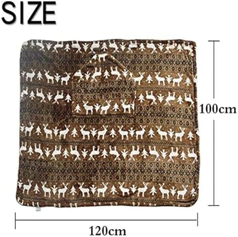 Wheelchair Blanket with Pouch for Adults, Fleece Wrap for Airplane & Train, Packable Nap Travel Accessories - Image 2