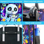 Kids Luggage for Boys 18", Carry on Suitcase with Wheels Panda Black - Image 4