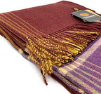 Alpaca Home | Destination Plaid 100% Baby Alpaca Throw Blanket (Harvest Plaid) - Image 3