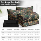 WeCozy Twin Comforter Set with Sheets, 5 Pieces Mushroom Herb Bedding - Image 6