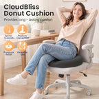 CloudBliss Donut Pillow Stadium Seat Cushion for Tailbone Pain Relief and Hemorrhoids, Memory Foam Seat Chair Cushion, Portable Seat Cushions for Bleachers, Car, Home & Office - Image 5