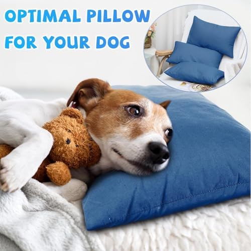 Kigley 12 Pack Mini Pillows for Daycare 9.1 x 13.8'' Small Travel Pillow Bulk Soft Breathable Cotton Pillow for Nap Travel Pet Neck Lumbar Purse Insert (Deep Blue) - Image 5