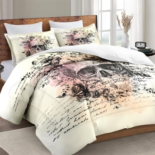 WeCozy Twin Comforter Set, 2 Pieces Gothic Goth Bedding, All Season - Image 3