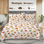 BlessLiving Quilts Queen Size Gradual Maple Leaves Halloween Fall Bedding - Image 3