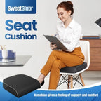 SweetSlubr Seat Cushion, Chair Pad, Memory Foam Tailbone Pain Relief - Image 7