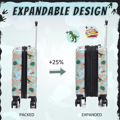 16’’ Kid’s Luggage Set with Spinner Wheels, Hardside with Suitcases,6 Piece - Image 3