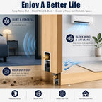 Concealed Recessed Automatic Drop Down Door Sweep, Premium Draft Stopper Seal for Energy Efficiency, Noise Reduction, Home & Office Use, Easy Installation - Image 3