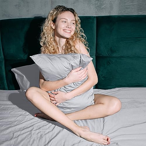 Pillow Protector King Size 100% Egyptian Cotton Pillow Covers Set of 4 - Image 7