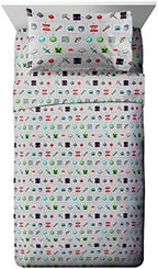 Minecraft Creeper Twin Comforter Set 4 Piece Kids Bedding for Boys, Multi - Image 4