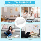 Hahafelt 2 Pcs Cooling Cervical Pillowcase, White, Standard Size - Image 7