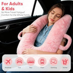 Plzpik Car Pillow for Kids, Removable, Washable Pillowcases and Pillow Inserts(The only Upgrade on the Market),Travel Pillow for Car Sleeping(Pink) - Image 5