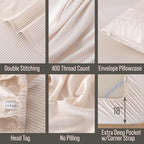 Bella Coterie | Luxury Bamboo Viscose Queen Size Pillowcase Set - Image 3