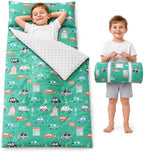 Bunnikins & Clover Toddler Nap Mat with Removable Pillow, Nap Mats for Preschool, Easy Clean Toddler Nap Pad for Kindergarten, Kids Sleeping Bag for Travel Camping - Image 2