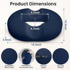 CloudBliss Donut Pillow Stadium Seat Cushion for Tailbone Pain Relief and Hemorrhoids, Memory Foam Seat Chair Cushion, Portable Seat Cushions for Bleachers, Car, Home & Office - Image 5