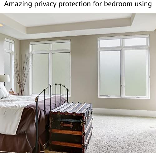 HIDBEA Frosted Glass Window Privacy Film,Static Cling 29.5 in x 13.1 ft - Image 7