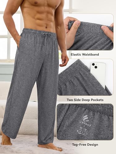 3 Pack Mens Pajama Pants Ultra Soft Comfy Loungewear Sleepwear - Image 4
