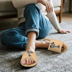 Jeiento Animal Cat Pattern Slippers for Women Lady Open Toe Slippers Soft Cushion Slip Resistant Spa Slipper for Hotel,Cozy Home Shoes - Image 2