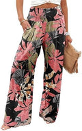 Angerella Womens Elastic High Waisted Palazzo Pants Casual Wide Leg Long Lounge Pant Trousers with Pocket by Angerella