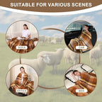 Pure Wool Plaid Throw Blanket,Super Soft Lightweight Home Decorative Throw - Image 5