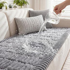 Fixwal Waterproof Flannel Dog Couch Cover, 27.6" x 47", Light Gray by Fixwal