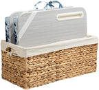 LAPGEAR Designer Lap Desk – Blue Blossoms, 2-Pack with Storage Basket by LapGear