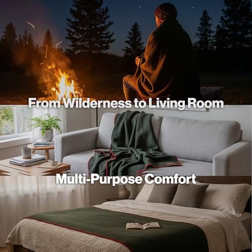 Whispering Winds 100% Wool Blanket, Premium King Size (108"x90") - Image 7