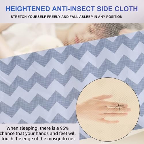 Instant Pop-Up Mosquito Net Tent for Bed | Full Enclosure Design with Ultra-Fine Mesh & Portable Foldable Frame | Indoor/Outdoor Camping, Travel Bed Canopy - Easy Setup & Pack up(King Size) - Image 5