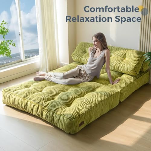 MAXYOYO Folding Sofa Bed, Convertible Chair Bed with Pillow - Image 3