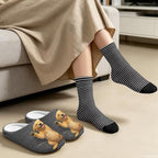 Womens Fuzzy Slipper with Socks Warm Cozy House Slipper and Socks Set Plush Winter Shoes for Indoor - Image 4