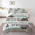 Castle Fairy Lake House Bedding Set Twin Size,Fishing and Boating Comforter 2pcs Kids Teens Boys Men Bedroom Decor Rustic Farmhouse Wood Quilted Duvet Outdoor Adventure Camper Insert,1 Pillowcase by CastleFairy