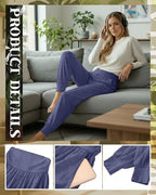 Ficerd 3 Pack Women's Joggers Loose Yoga Pants with Pockets - Image 3