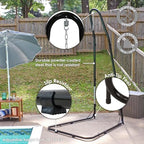 Sunnydaze Durable Adjustable Hanging Chair Hammock Stand Only - Image 2