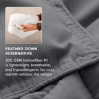 Bare Home Duvet Insert Comforter (Twin/Twin XL, Grey) - Image 6