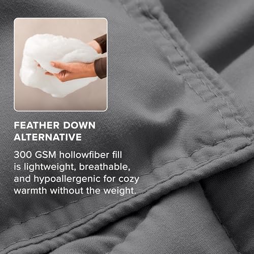 Bare Home Duvet Insert Comforter (Twin/Twin XL, Grey) - Image 6