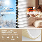 LazBlinds No Drill Cordless Cellular Shades, 55" W x 48" H, Beige - Image 4