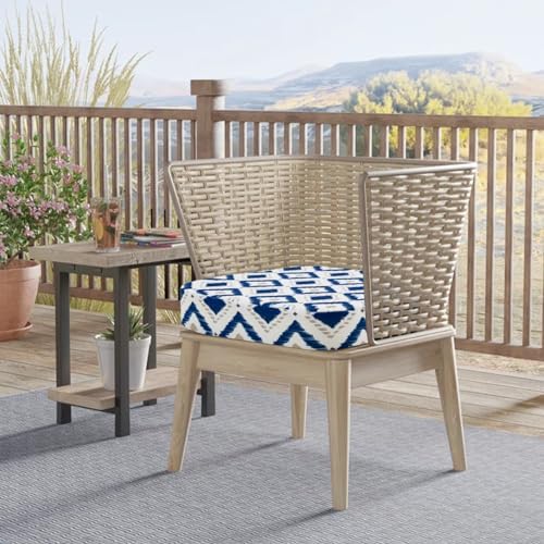 idee-home Outdoor Chair Cushions Set of 2, 17" x 17" D-Shaped - Image 5