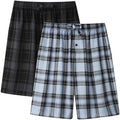 BAMBOO COOL Men's Pajama Bottoms Plaid Pajamas Pants Soft Lounge Woven Pj by BAMBOOCOOL