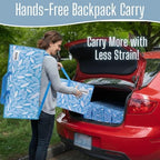 VENO 6 Pack Heavy Duty Moving Bags with Backpack Straps, Zippers & Handles, Extra Large Packing Bags for College Dorm Essentials, Moving Supplies Alternative to Cardboard Moving Boxes - Image 4