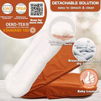 Baby Lounger Newborn 0-24 Months, Home and Travel Infant Cushion-Orange - Image 2