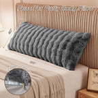 YZ HOME Faux Fur Fluffy Body Pillow for Adults, Soft Support - Image 6