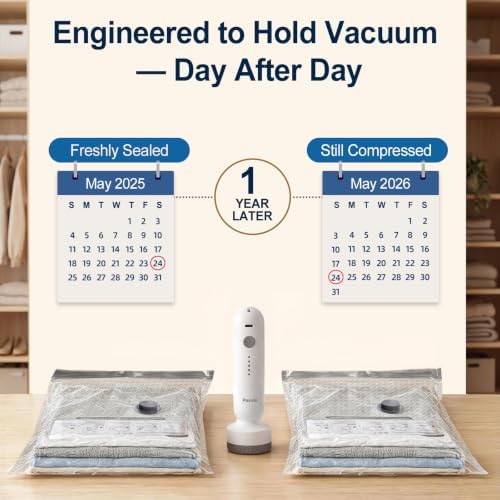 Travel Vacuum Storage Bags, Airtight Space Saver with Pump,15 Combo - Image 3