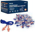 Silicone Corded Ear Plugs, 100 Pairs, SNR 32dB, Orange by GOL-SIV