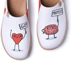 UIN Slipper Woman Travel Art Painted Shoes Wide Toe Casual Home Slip On Mules Malaga - Image 4
