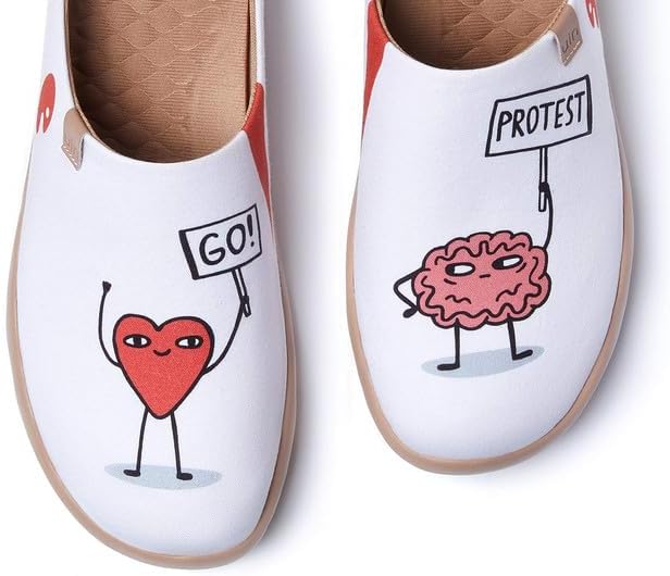 UIN Slipper Woman Travel Art Painted Shoes Wide Toe Casual Home Slip On Mules Malaga - Image 4