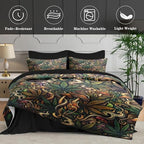 WeCozy Twin Comforter Set with Sheets, 5 Pieces Mushroom Herb Bedding - Image 5
