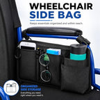 Wheelchair Side Bag for Pride Mobility Jazzy Carbon HD 2025-2026, Armrest Bag - Image 4
