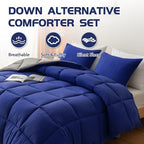 Decroom Lightweight 3 Pieces Comforter Set Cal-King Quilted Duvet Insert - Image 3