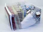 FBA Set of 5 Clear Vinyl Zippered Storage Bags 24x20x11 Inch (Pack of 2) - Image 3